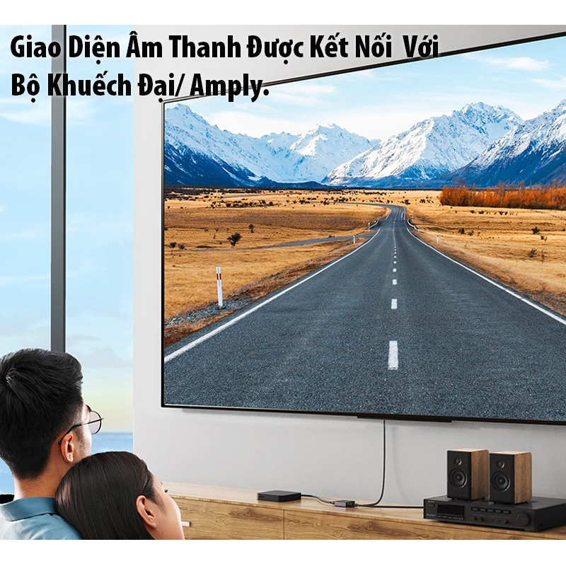 Bộ Chia HDMI ra HDMI kèm Audio 3.5mm / Optical Chính Hãng UGREEN 60649 Cao Cấp