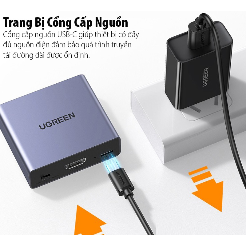 Bộ Chia HDMI ra HDMI kèm Audio 3.5mm / Optical Chính Hãng UGREEN 60649 Cao Cấp