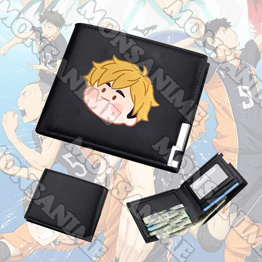 Ví da cầm tay nam nữ in hình HAIKYUU ver MẶT NGƠ tiện lợi anime chibi