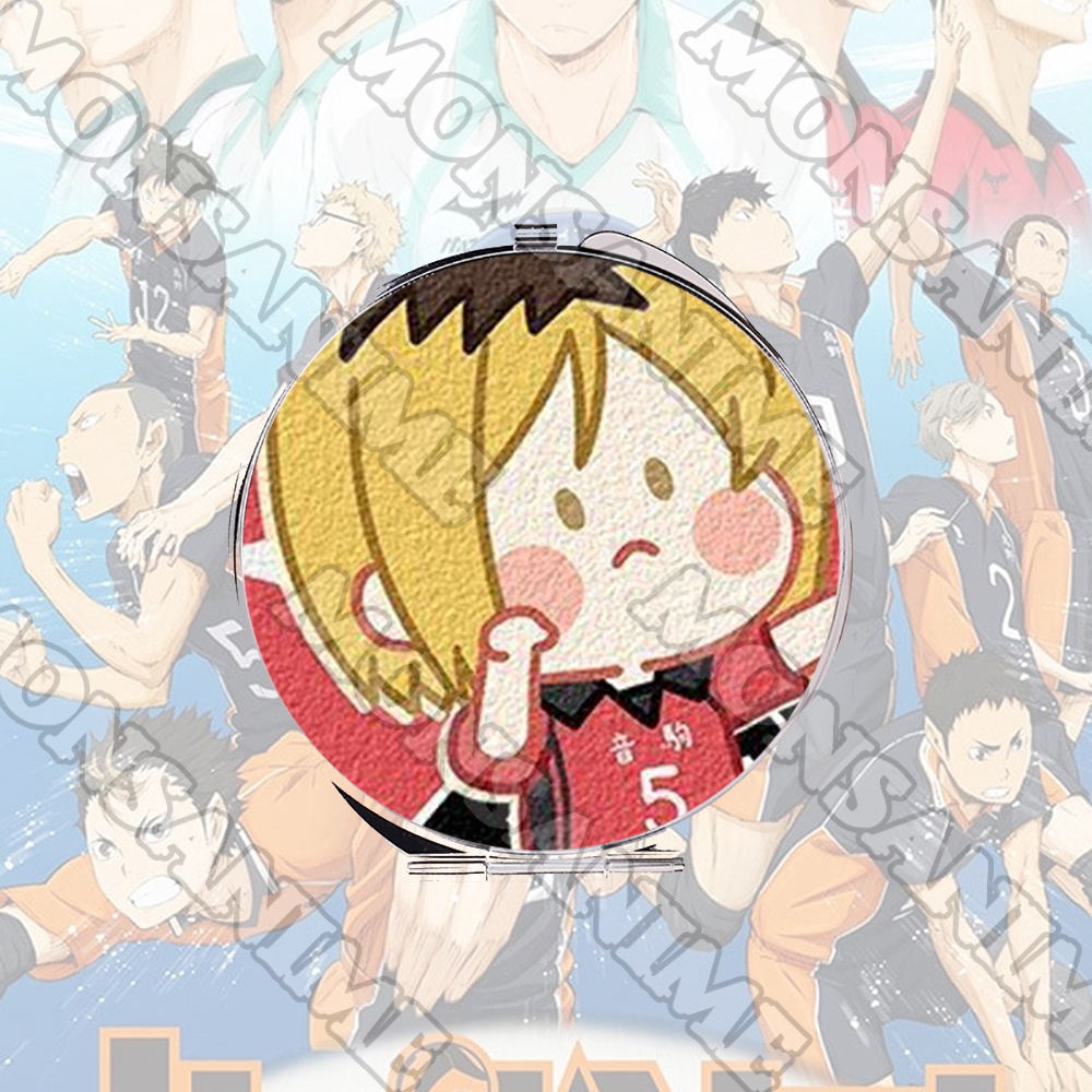 Gương in hình HAIKYUU ver MẶT NGƠ anime chibi dễ thương tiện lợi quà tặng độc đáo