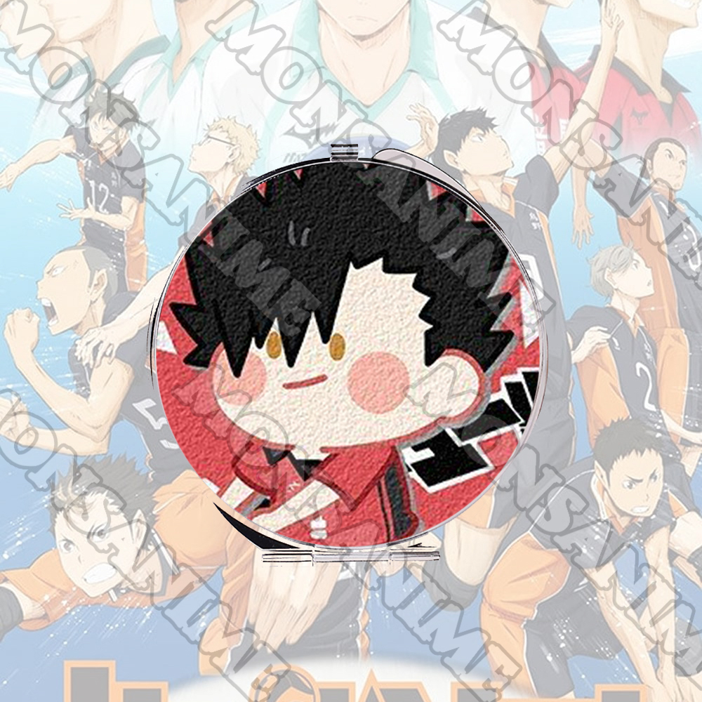 Gương in hình HAIKYUU ver MẶT NGƠ anime chibi dễ thương tiện lợi quà tặng độc đáo