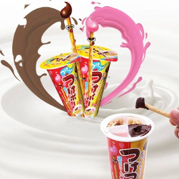 Bánh Que Wismo Kem Socola và Dâu Tây Ly 35gr