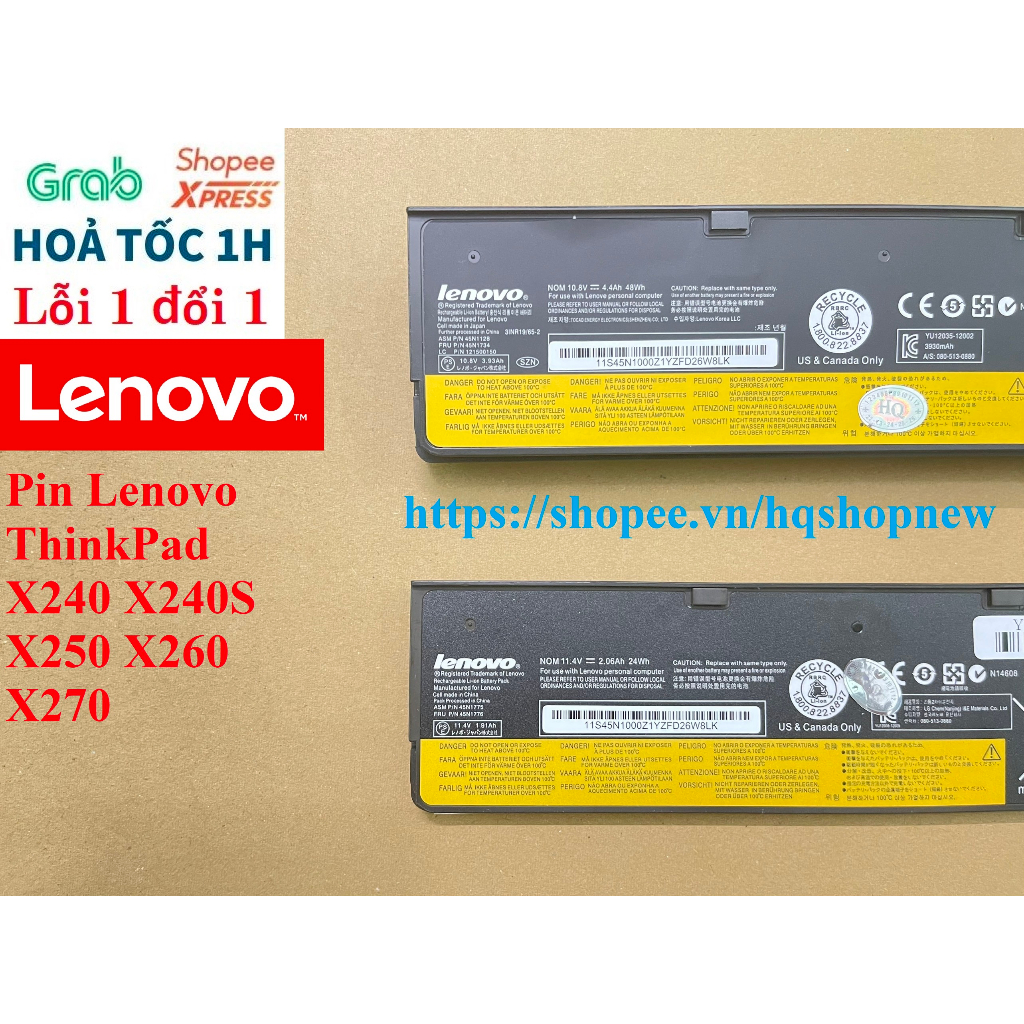⚡️ Pin Lenovo ThinkPad X240 X240S X250 X260 X270