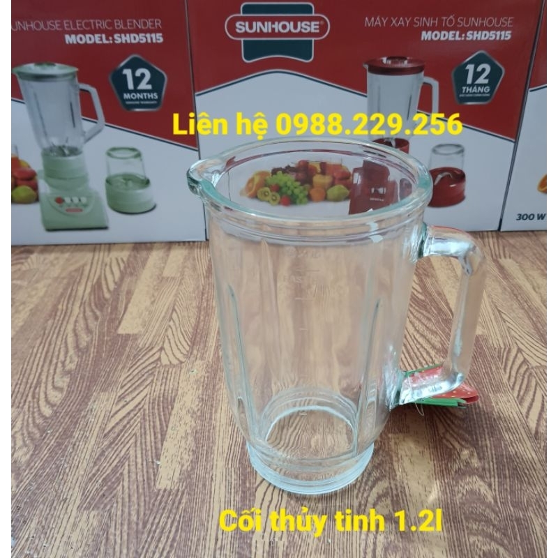 Cối  thủy tinh máy xay sinh tố Sunhouse SHD 5111/ 5112/5115