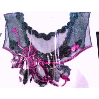 cổ thêu trang trí( truoc+sau)