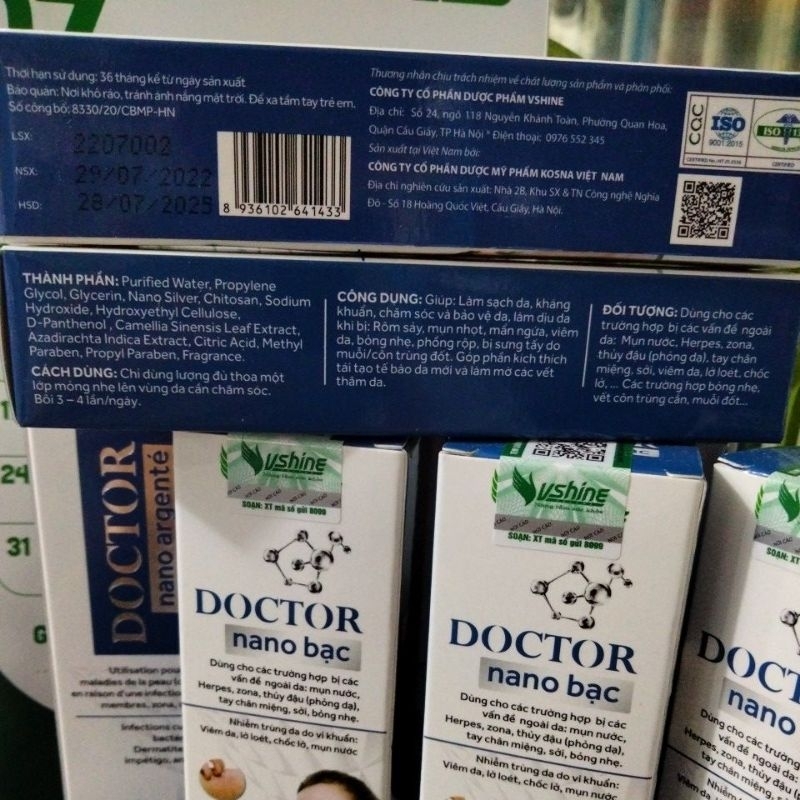 DOCTOR NANO BẠC Bôi da