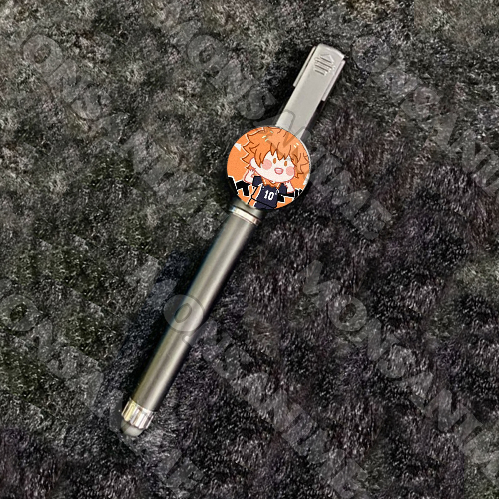 Bút cảm ứng huy hiệu in hình HAIKYUU ver MẶT NGƠ manga anime chibi quà tặng xinh xắn