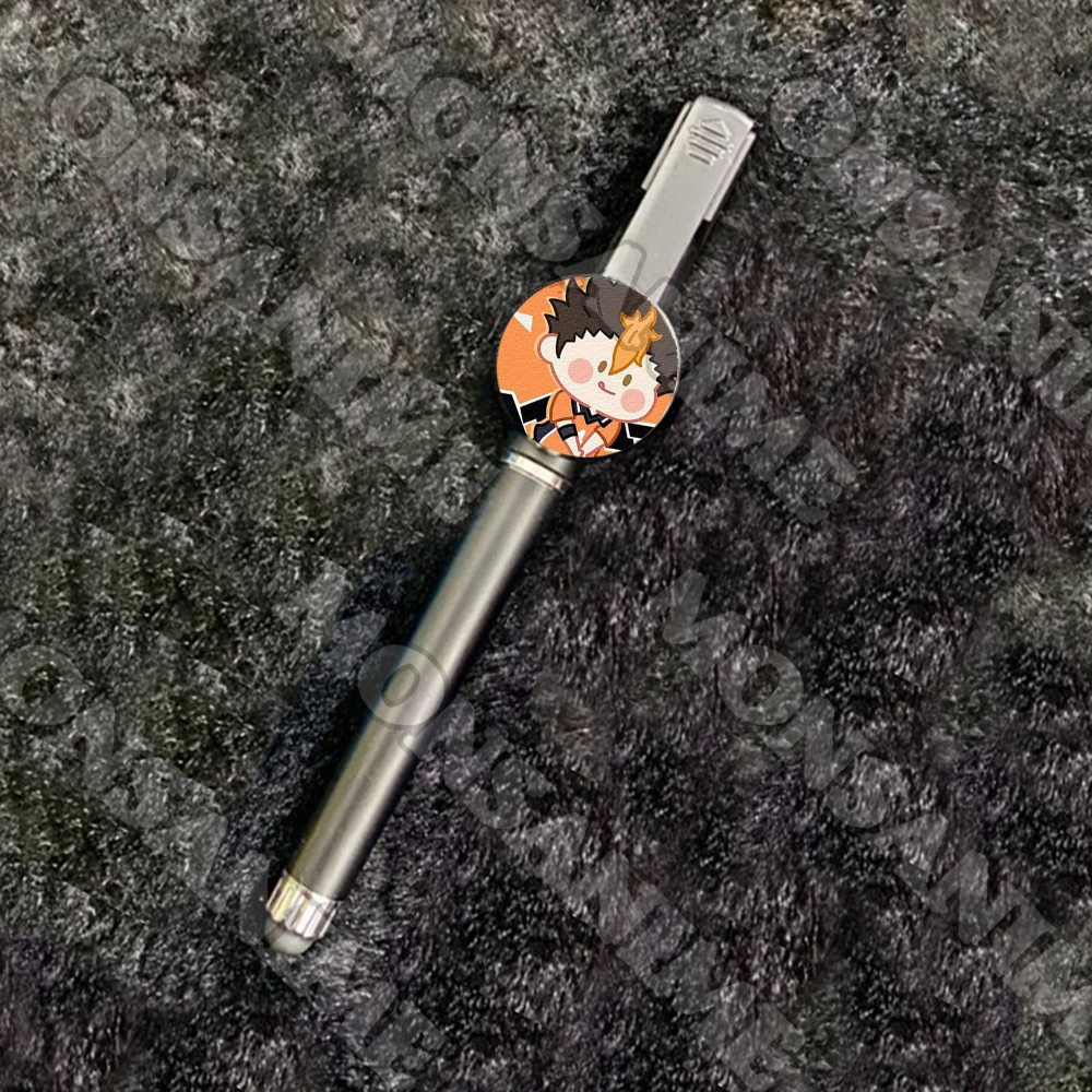 Bút cảm ứng huy hiệu in hình HAIKYUU ver MẶT NGƠ manga anime chibi quà tặng xinh xắn