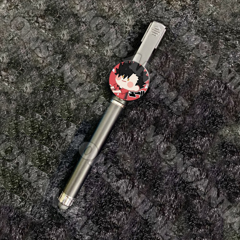 Bút cảm ứng huy hiệu in hình HAIKYUU ver MẶT NGƠ manga anime chibi quà tặng xinh xắn