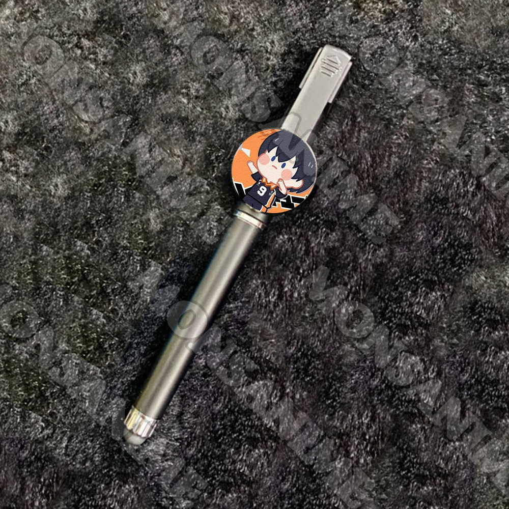 Bút cảm ứng huy hiệu in hình HAIKYUU ver MẶT NGƠ manga anime chibi quà tặng xinh xắn
