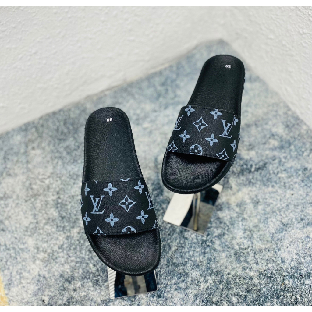 Dép lê nam lv vân hoa,dép nam quai ngang đế cao cực bên đi nhẹ siêu êm dễ đi thoải mái có đủ sz 38-42 LV56586