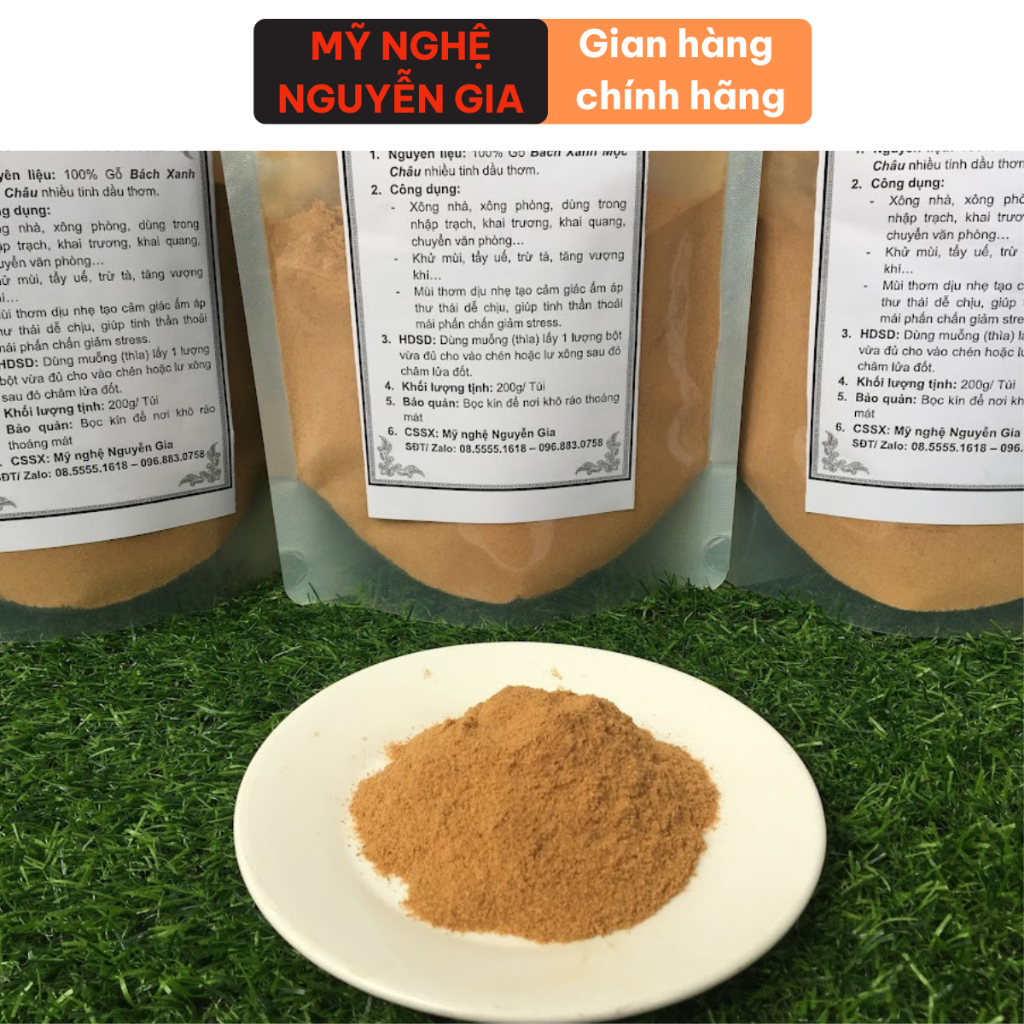Xông nhà tẩy uế trừ tà gói 200g gỗ bách thơm tự nhiên không hóa chất an toàn cho sức khỏe chiêu tài khí