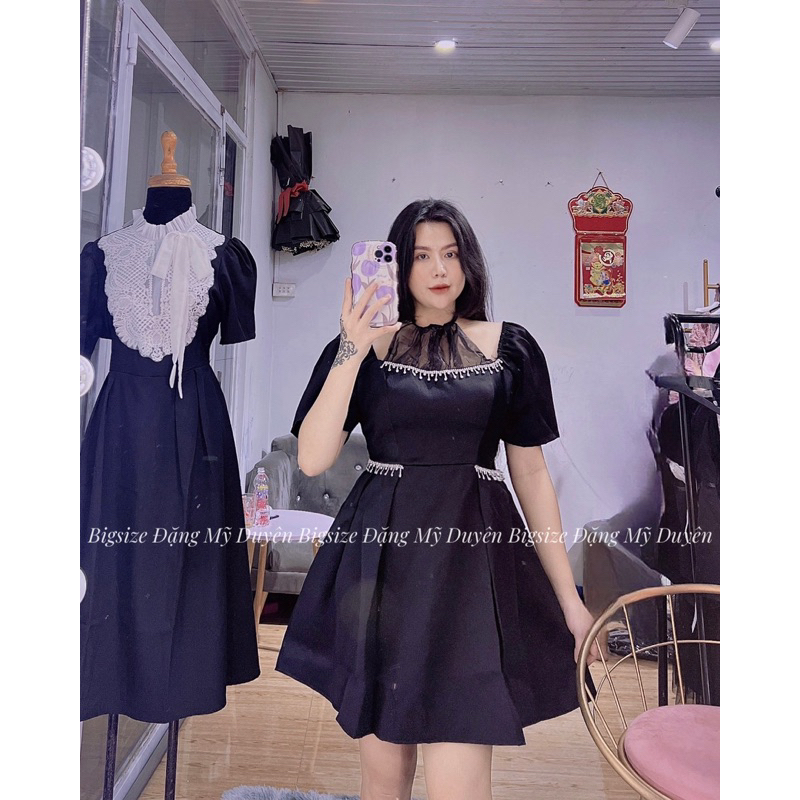 ĐẦM YẾM LƯỚI TAFTA ĐÍNH ĐÁ KÈM ẢNH CHỤP THẬT