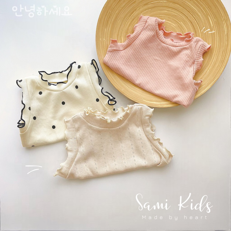 Áo thun bèo phong cách Korea cho bé gái 4-16kg SAMIKIDS