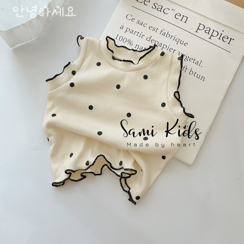 Áo thun bèo phong cách Korea cho bé gái 4-16kg SAMIKIDS