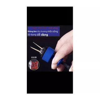 Combo Kẹp + 2 túi chun buộc mồi câu cá