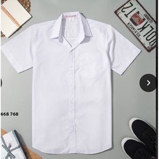 Áo sơ mi nam trắng đi học sinh tay ngắn cấp 1 2 vải kate hàng tiêu chuẩn 15-40 kg