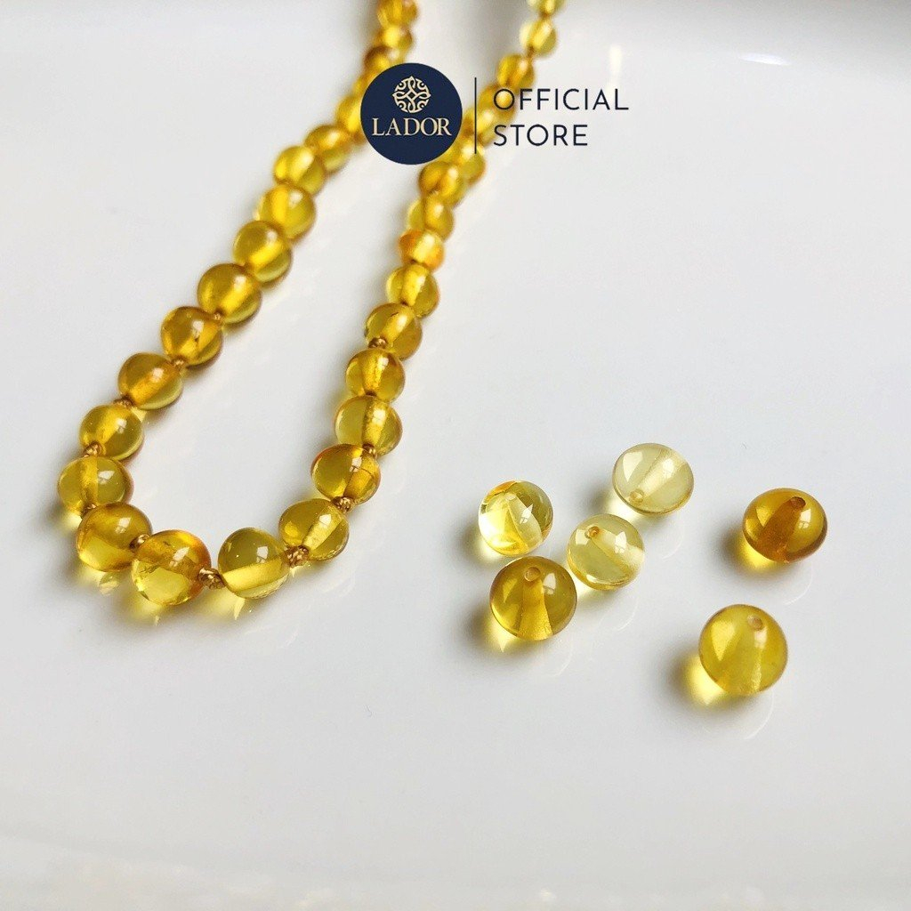 Hạt hổ phách lẻ xâu vòng cho bé -  Hạt lẻ amber chính hãng Lador Jewelry