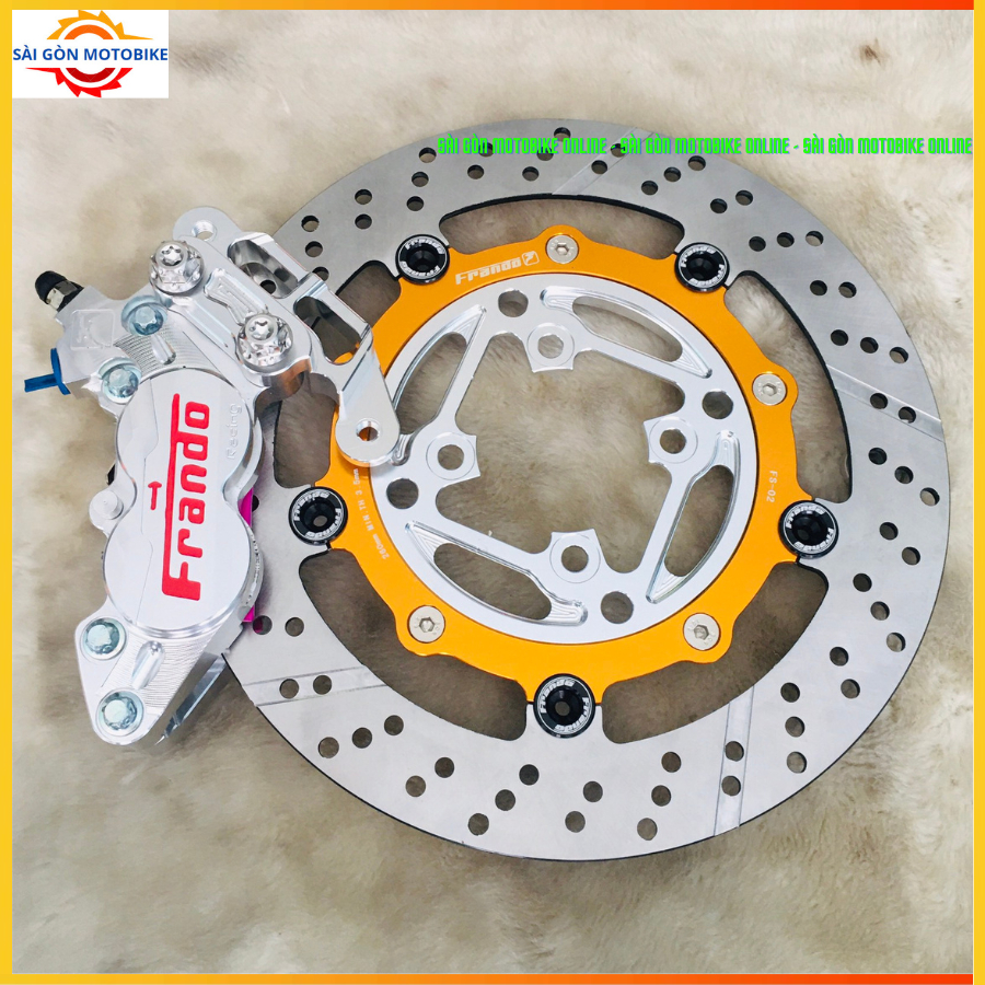 [ Combo Sonic ] Heo 4Pis Frando + Đĩa Frando + Pát 4Pis CNC size đĩa 290/295mm // Tặng 2 ốc Salaya