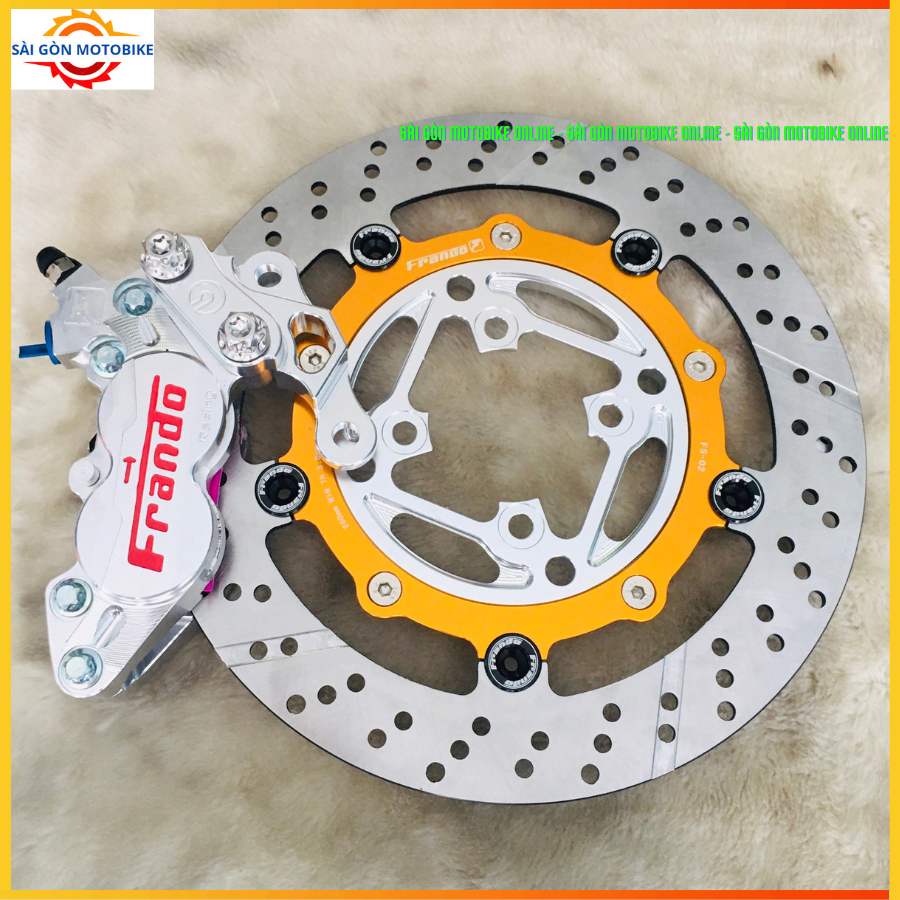 [ Combo Ex150/155 ] Heo 4Pis Frando + Đĩa Frando + Pát 4Pis CNC size đĩa 290/295mm // Tặng 2 ốc Sala