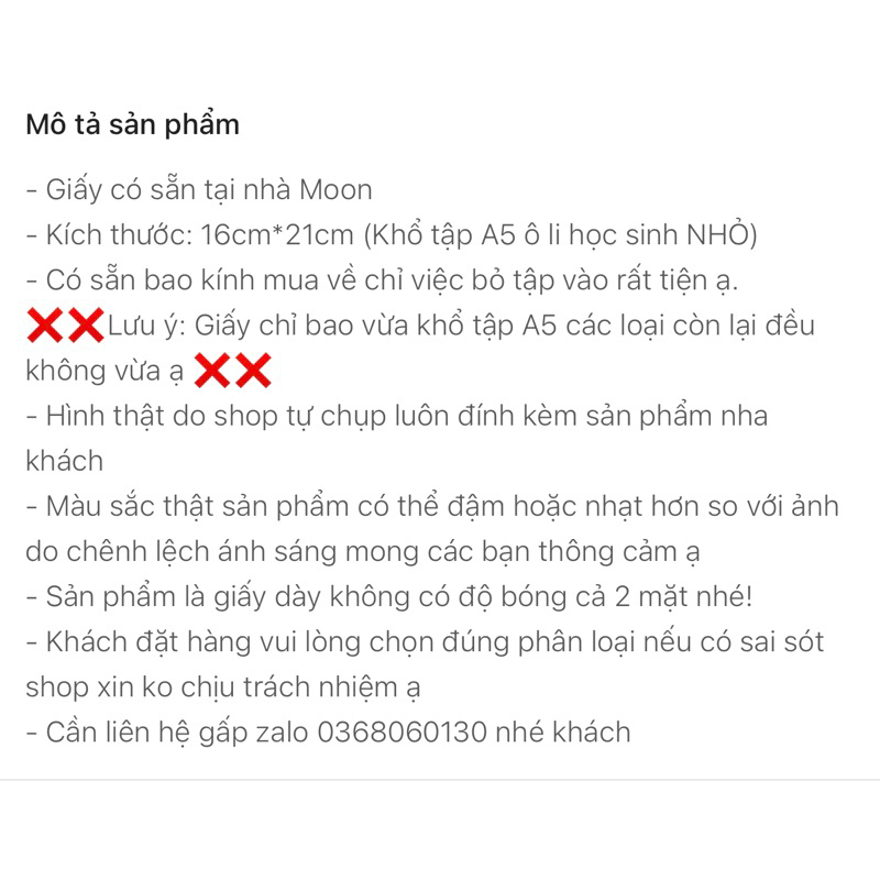 BAO TẬP KHỔ NHỎ 16cm*21cm -  BÌA BAO TẬP A5 CÓ SẴN GIẤY KÍNH MẪU SHIN - BÌA BAO TẬP CUTE