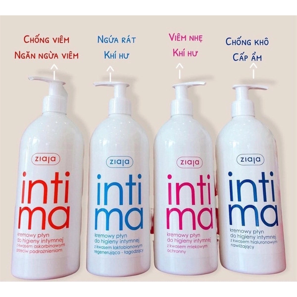 Dung Dịch Vệ Sinh Phụ Nữ Intima Ziaja 500Ml Chính Hãng