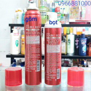 Gôm, Bọt Xịt Tóc Double Rich 170ml(150ml) Đỏ Cứng Giữ Nếp
