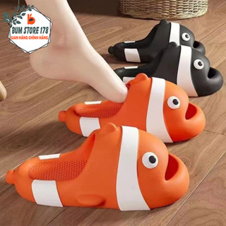  Dép quai ngang nam nữ cá hề Nemo ngộ nghĩnh cute Dép bánh mì nam nữ unisex họa tiết hoạt hình vui nhộn dễ thương 