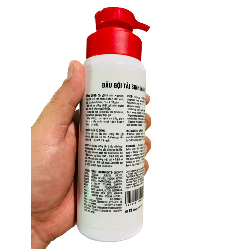 Dầu Gội Giữ Màu Cho Tóc Nhuộm X-pro Fiber
