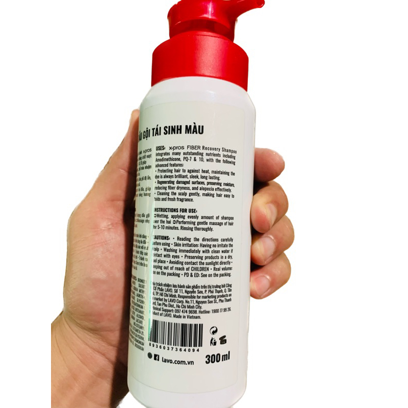 Dầu Gội Giữ Màu Cho Tóc Nhuộm X-pro Fiber