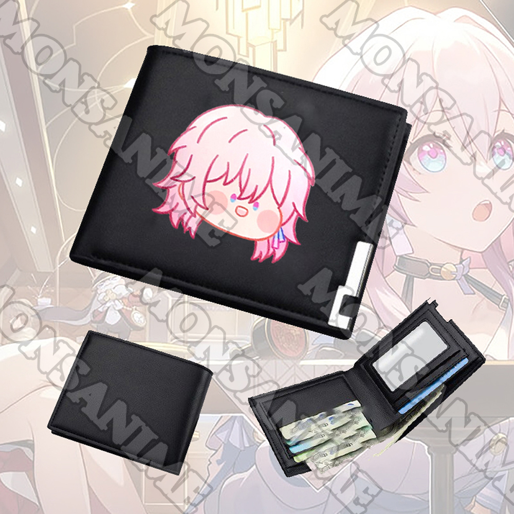 Ví da cầm tay nam nữ in hình HONKAI IMPACT STAR RAIL ver NGƠ game tiện lợi anime chibi