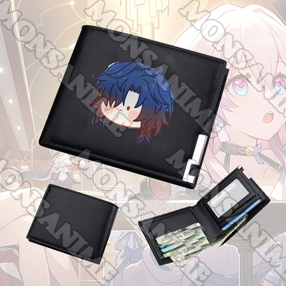 Ví da cầm tay nam nữ in hình HONKAI IMPACT STAR RAIL ver NGƠ game tiện lợi anime chibi