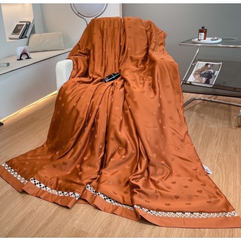 Chăn lụa vân chìm NEW SILKY mềm mại mát lạnh kích thước 2×2m3 sẵn