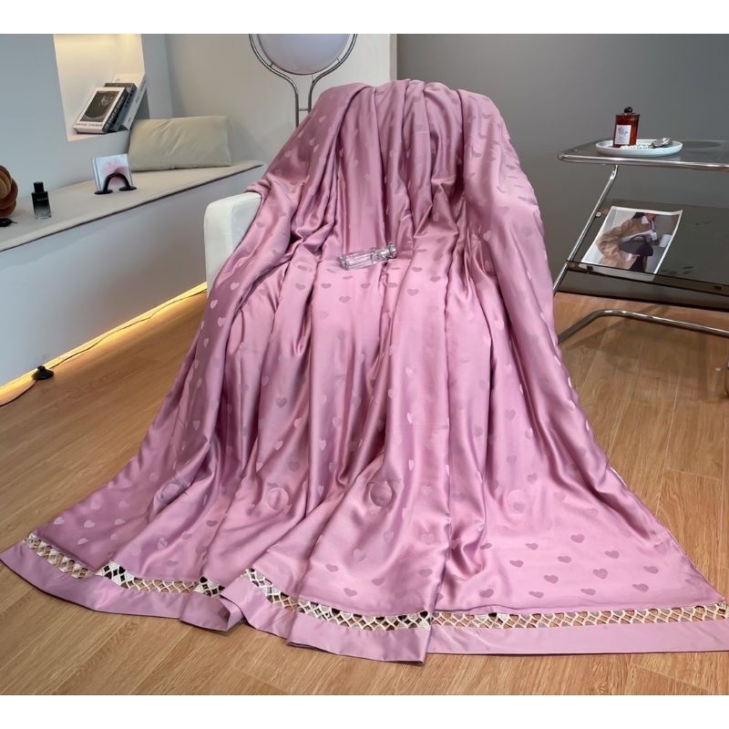 Chăn lụa vân chìm NEW SILKY mềm mại mát lạnh kích thước 2×2m3 sẵn