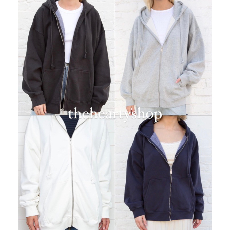 Áo Khoác Oversized Christy Hoodie - brandy melville