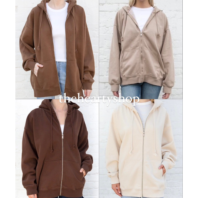 Áo Khoác Oversized Christy Hoodie - brandy melville