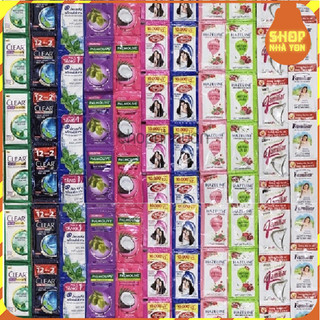 1 Gói Dầu Gội Head & Shoulders, Clear, Lifebuoy, Palmolive, Sữa Tắm Hazeline, Familiar, Wedding Dê
