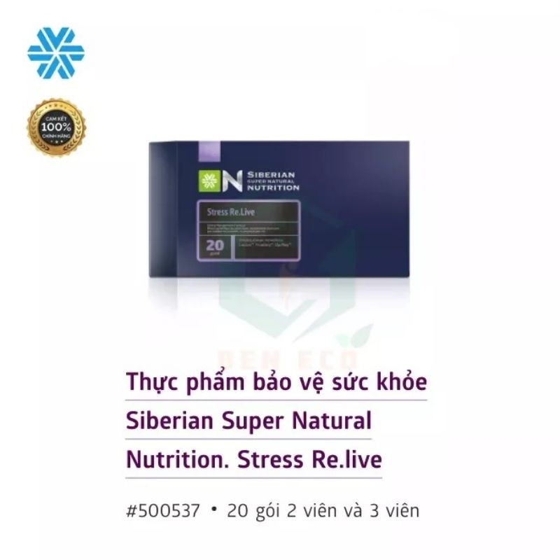 Thực phẩm bảo vệ sức khỏe Siberian Super Natural Nutrition. Stress Re.live