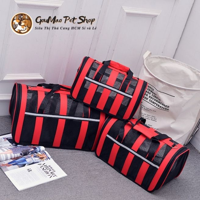 Túi vận chuyển Chó Mèo bằng lưới thoáng khí, nhiều size - Goumao pet
