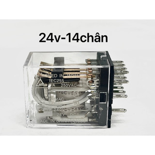 Rơle trung gian 24v/14chân