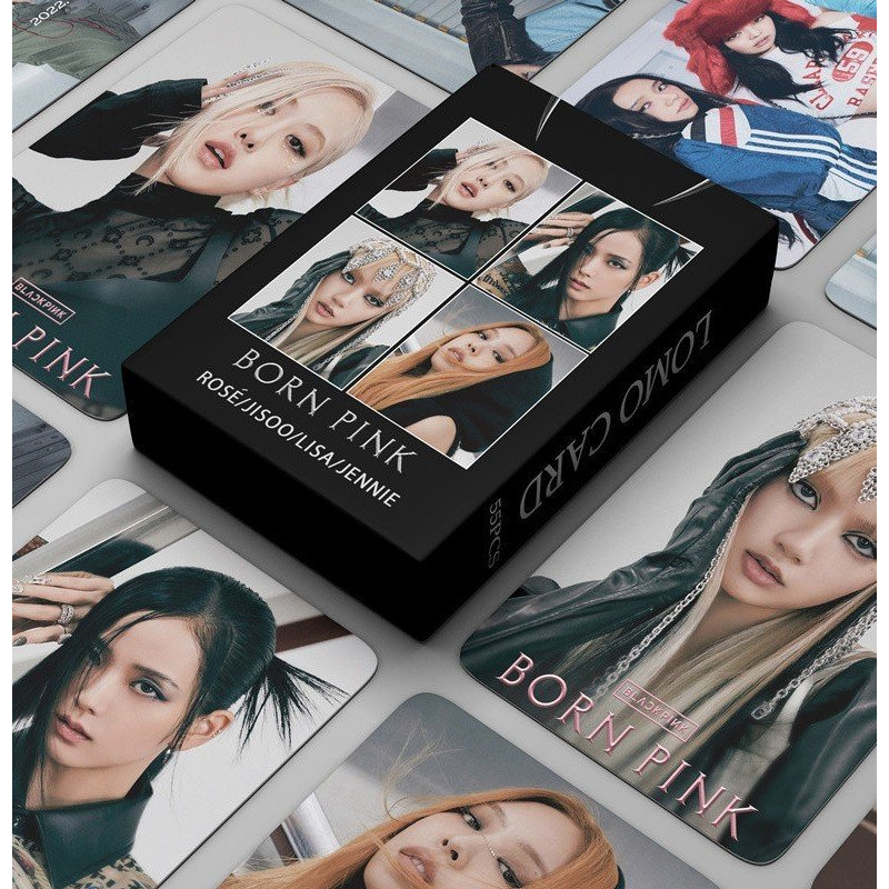 Lomo card nhóm nhạc BlackPink bo góc 1 mặt.