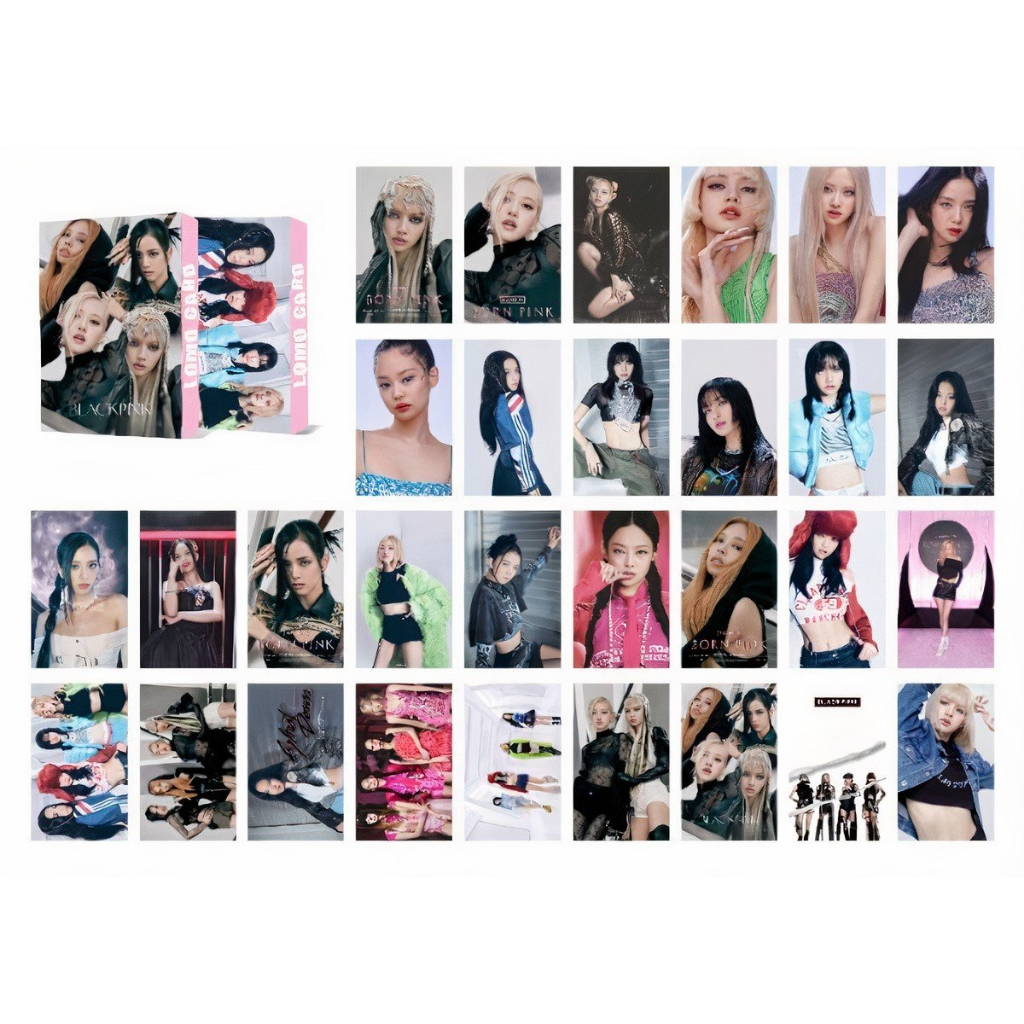 Lomo card nhóm nhạc BlackPink bo góc 1 mặt.