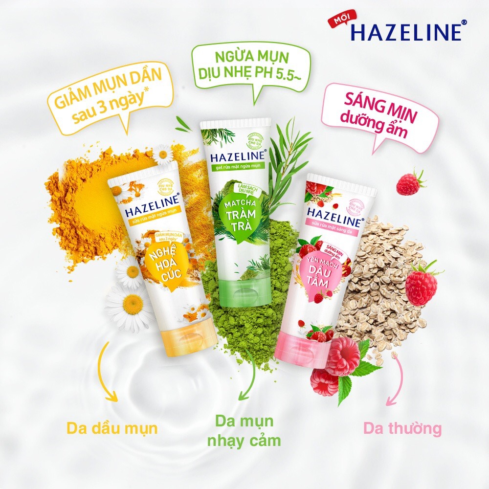 Sữa Rửa Mặt Hazeline  50g-100g