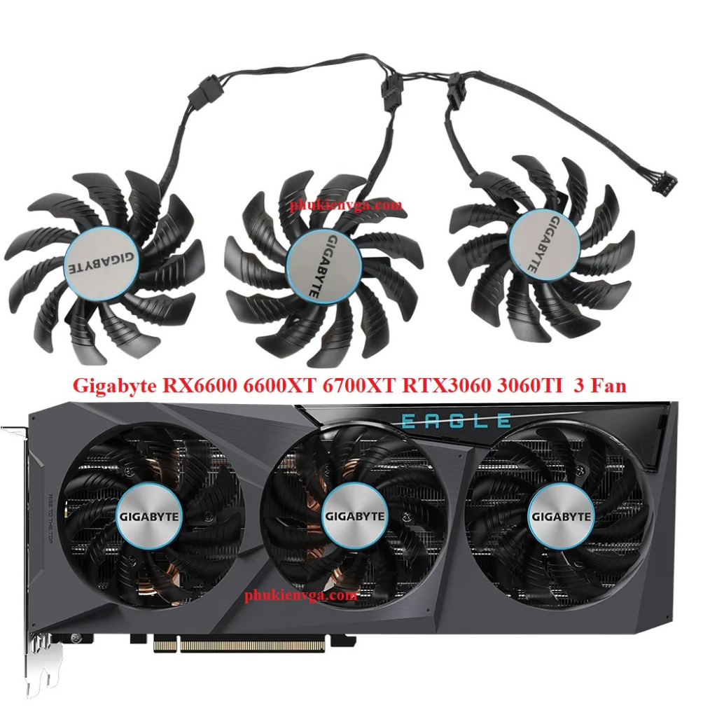 Quạt Gigabyte RX6600 6600XT 6700XT RTX3060 3060TI