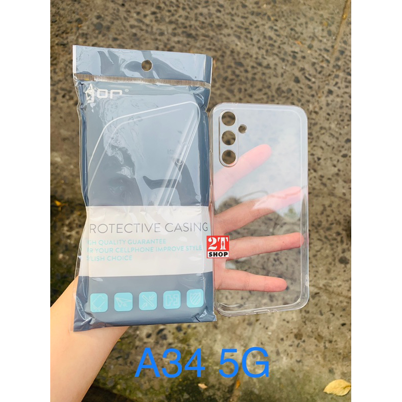ỐP LƯNG GOR SAM A34 5G SILICON DẺO, TRONG SUỐT
