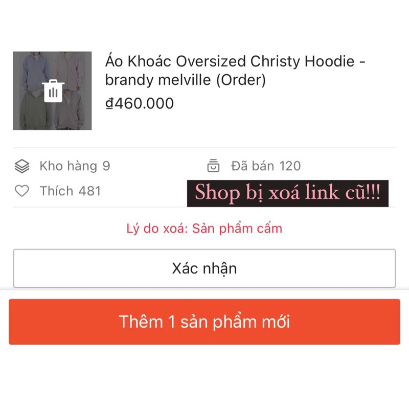Áo Khoác Oversized Christy Hoodie - brandy melville