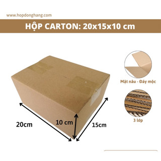 19x10x28 Combo 100Hộp Carton Đóng Hàng - Hộp COD