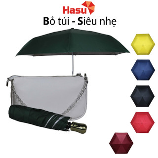 Ô dù cầm tay gấp gọn Ô dù bỏ túi mini tự động gấp mở 2 chiều Ô dù tự động bật mở 2 lớp chống uv Hasu