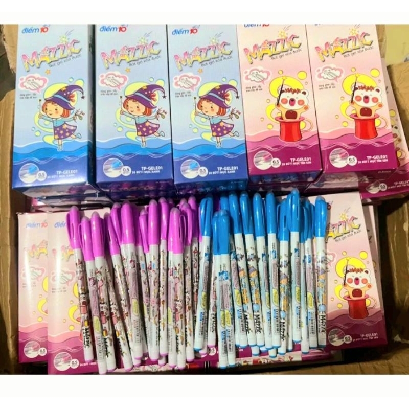 1 Bút gel xóa được Mazzic TL mực tím, xanh