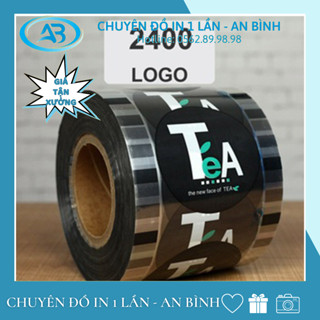 Màng Dập Cốc, Cuộn Màng Ép 2400 Logo Dập Cốc Nhựa PP- Có 4 Logo/Cuộn Mã 822